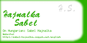 hajnalka sabel business card